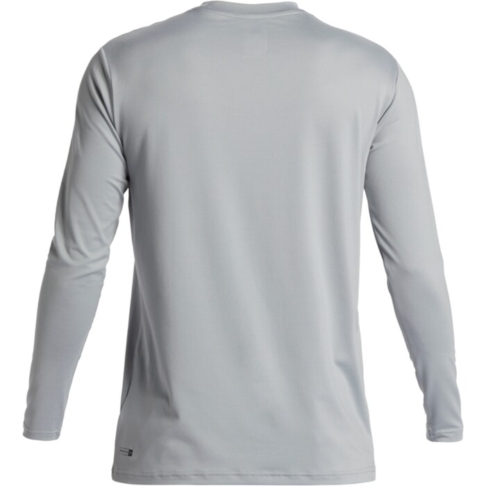 2024 Quiksilver Mens DNA Bubble Logo Long Sleeve Surf Tee AQYWR03189 - Quarry